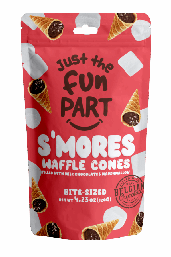Just the Fun Part Waffle Cones S'Mores 120g (6bag/box)