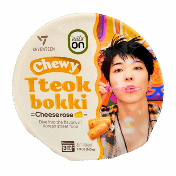 Seventeen Chewy Tteockbokki Cheese Rosé 140g (16bowl/case)