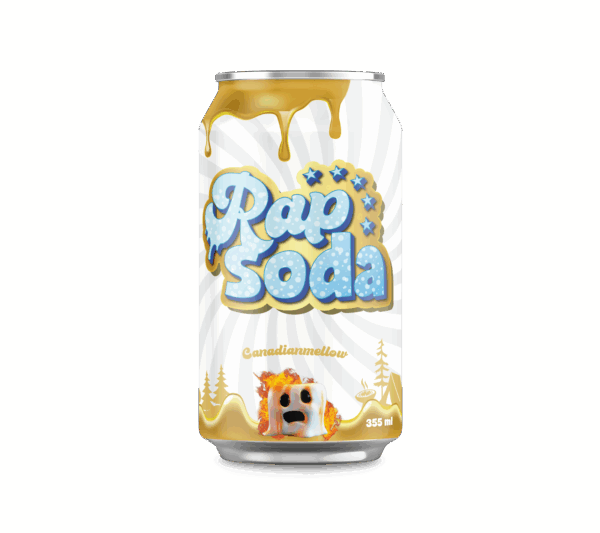 Rap Soda Canadian Mellow 355ml (24can/case)