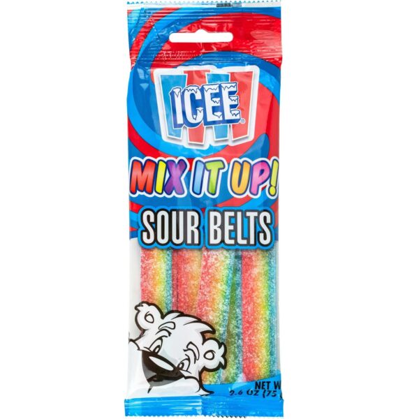 ICEE « Mix It Up » Ceintures acidulées en sachet 10 g (125 unités/boîte)