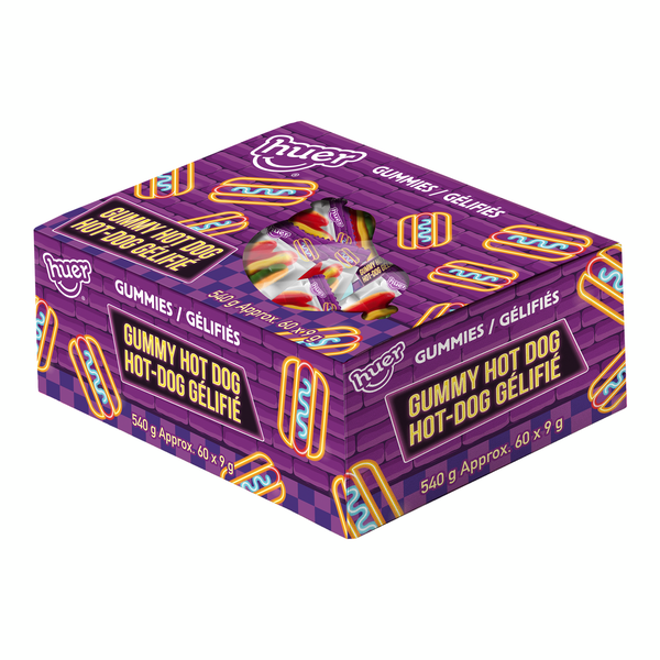 Huer Gummy Hot Dog 9g (60un/box)