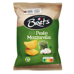 Bret's Pesto Mozzarella 125g (10 sacs/caisse)