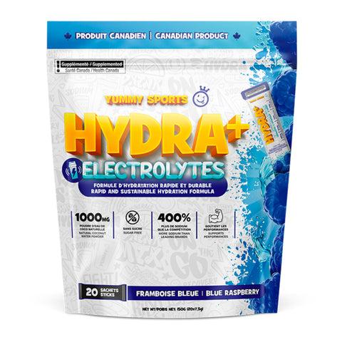 Yummy Sports Hydra + Blue Raspberry 150g (20 packet/bag)
