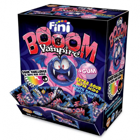 Fini Boom Vampire Bubble Gum Tongue-Coloring (200un/box)