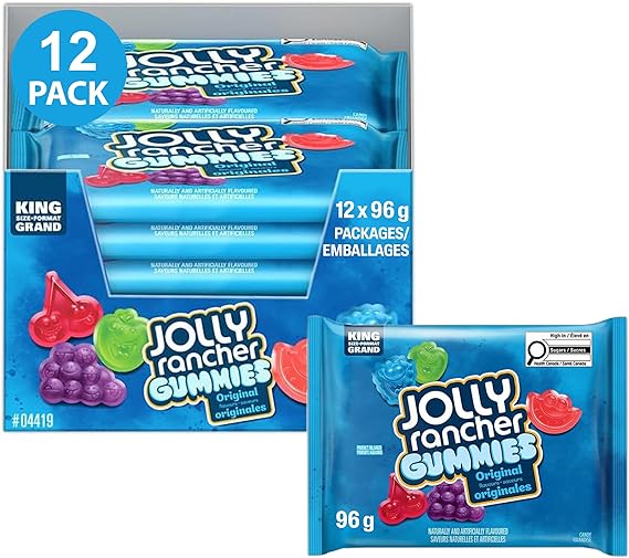 Jolly Rancher gummies original 96 g (12 unités/caisse)